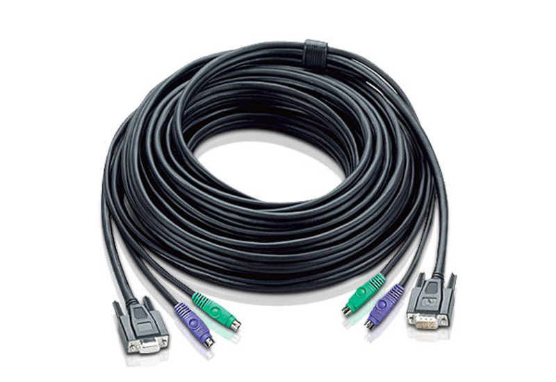 ATEN 2L-1020P: MasterView Standard/Plus PS/2 KVM extension Cable - 60'