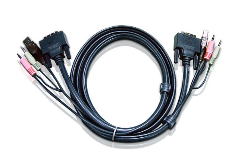 ATEN 2L-7D05U: 15' USB DVI-D Single Link KVM Cable for CS1762A & CS1764A
