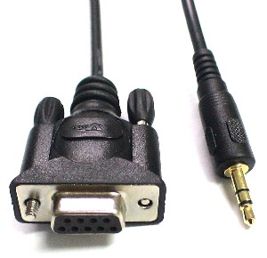 A-DB9AFM: 6 inch DB9 female to 3.5mm stereo serial adapter cable