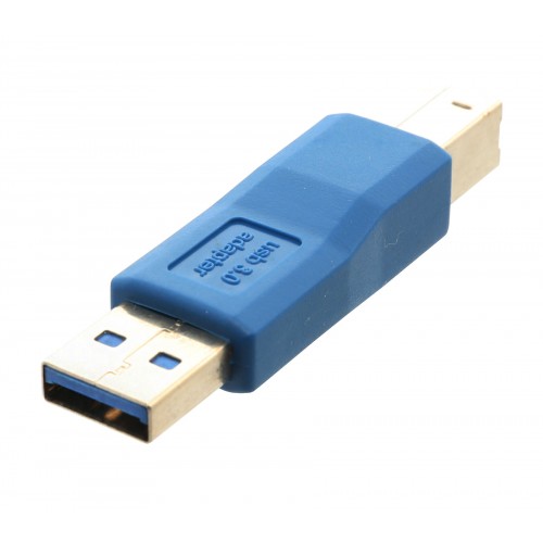 A-USB3AM3BM: USB 3.0 A Male to B Male Adapter - Blue