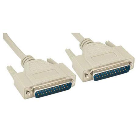 C-DB25-MMN: 6 ft to 10ft DB25 male to DB9 male Serial Null-Modem Cable