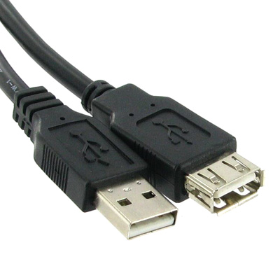 HF-CAB-USB-EXT-1: USB 2.0 Extension Cable Male A to Female A 1 feet