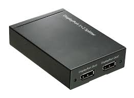 DPSL-2: 2-Port DisplayPort Hub Splitter - v1.2 / HDCP / 3D, 4Kx2K - Click Image to Close