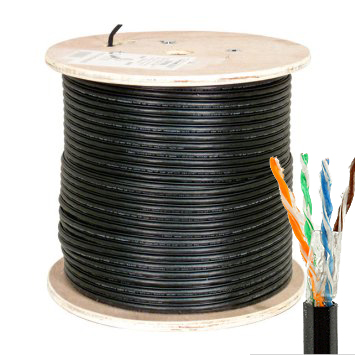 HFCAB--CAT6GF-O:23 AWG Cat6 Outdoor UV Direct Burial Waterblock Gel Type High Performance Ethernet Cable