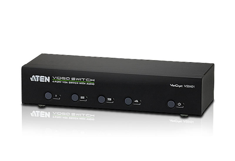 ATEN VS0401: 4-Port VGA/Audio Switch w/RS232