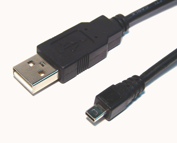 HF-CAB-USB-MIN8P: USB 2.0 A to Mini 8Pin Cable 5 feet