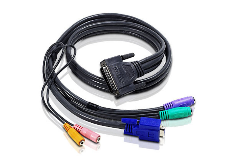 ATEN 2L-1701S: 3.6ft Console Cable with Audio for CS428 & CS228