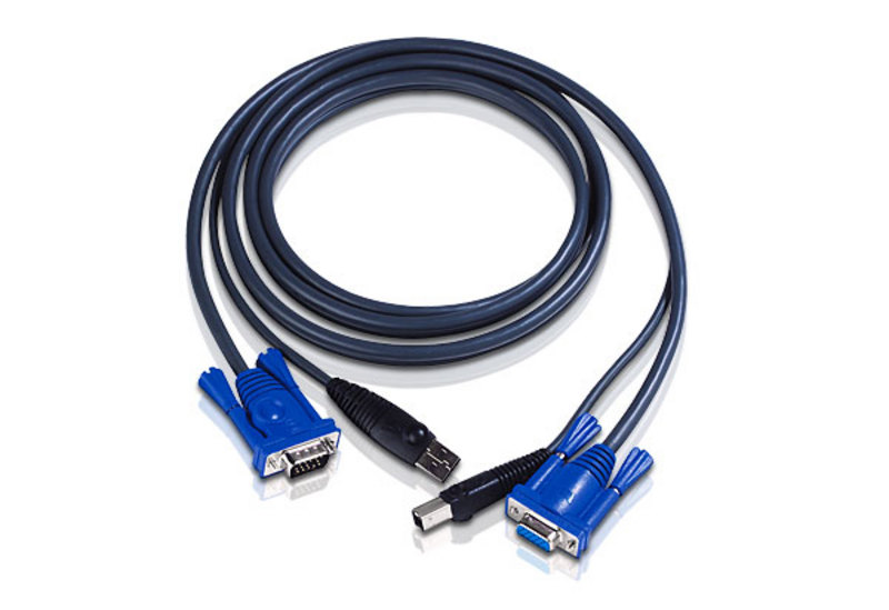 ATEN 2L-5002U: 6' USB Micro Lite Cable - VGA & USB to VGA & USB