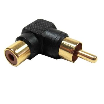 A-RRMF: RCA female to RCA male 90° adapter