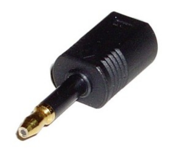 A-TMTFM: Toslink female to Mini-Toslink male adapter