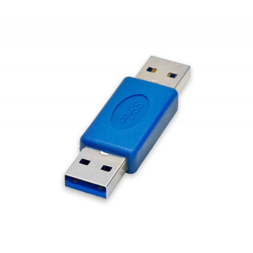 A-USB3AM3AM: USB 3.0 A Male to A Male Adapter - Blue