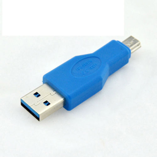 A-USB3AM3M10M: USB 3.0 A Male to Mini 10-pin Male Adapter - Blue