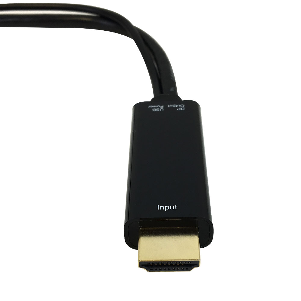 HF-HDPMF: 6 inch HDMI Male to DisplayPort Female 4K Adapter, Active - Click Image to Close