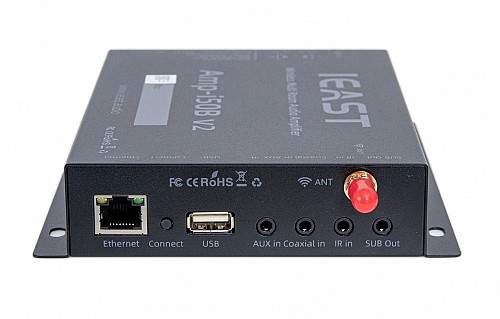 iEast AMP-i50Bv2: Wireless Multi-Room Stereo Amplifier USB/Bluetooth 80W