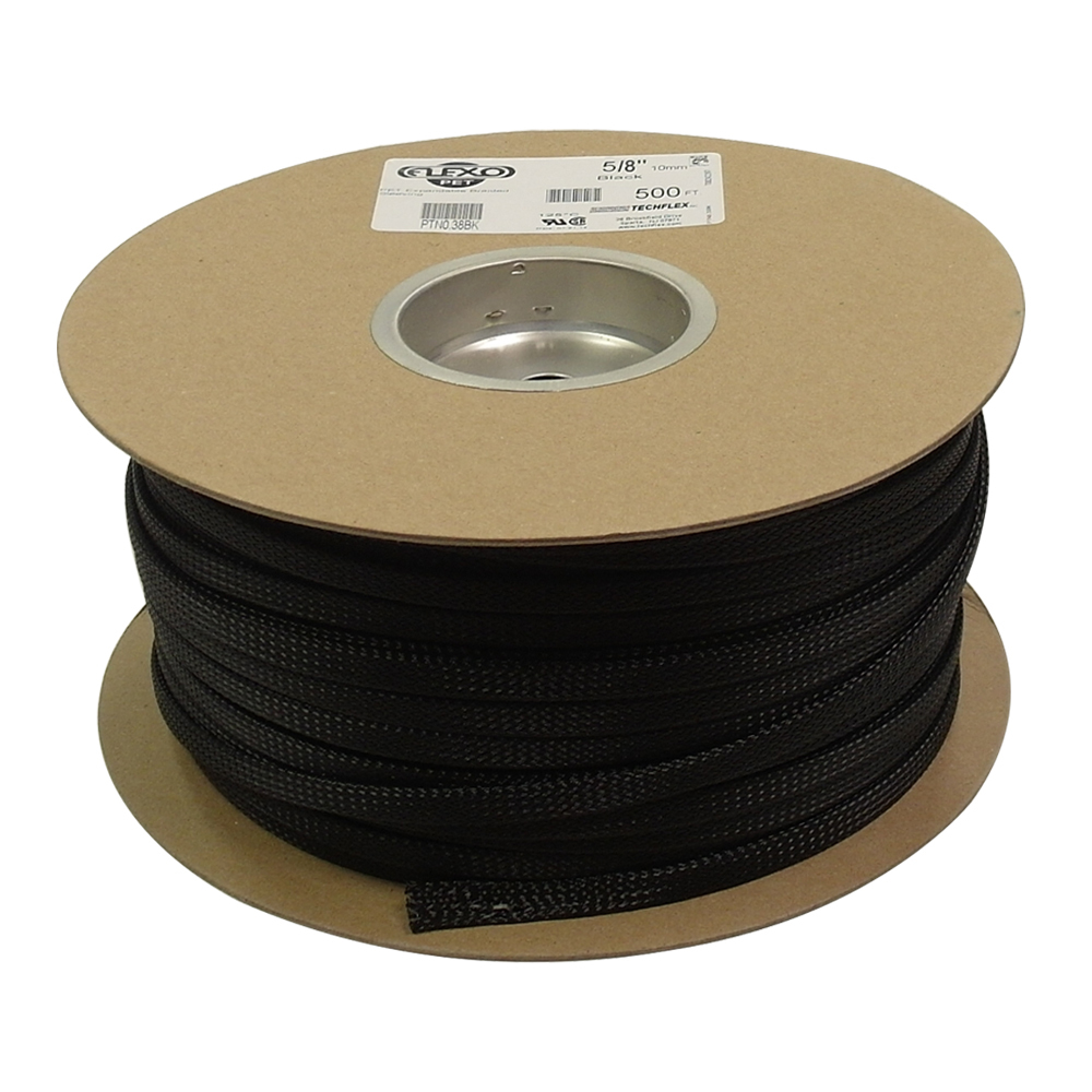 BS-PT063-500BK: 500ft 5/8 inch Sleeving Black - Click Image to Close