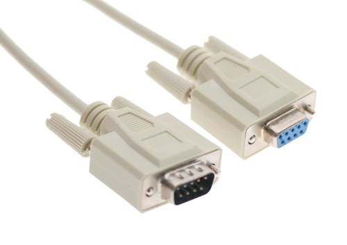 C-DB9-MFN: 6 ft to 10ft DB9 male to DB9 female Serial Null-Modem Cable