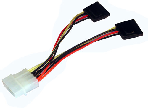 HF-CAB-SATA-P07: Molex POWER to SATA SPLITTER Cable
