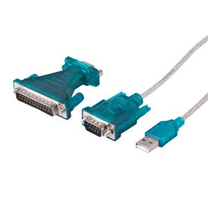 HF-CB-U232A: USB to RS232 Cable w/9 pin to 25 pin adaptor 6 feet