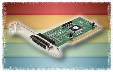 Card-PCI9805-1P:ã€€Syba PCI to 1 Parallel Port