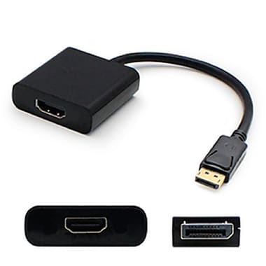 DPHA-A: 6 inch DisplayPort 1.2 Male to HDMI Female 4K@60Hz Adapter, Active - Black