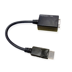 A-DPV-MF-A: 6 inch DisplayPort Male to VGA Female Adapter, Active