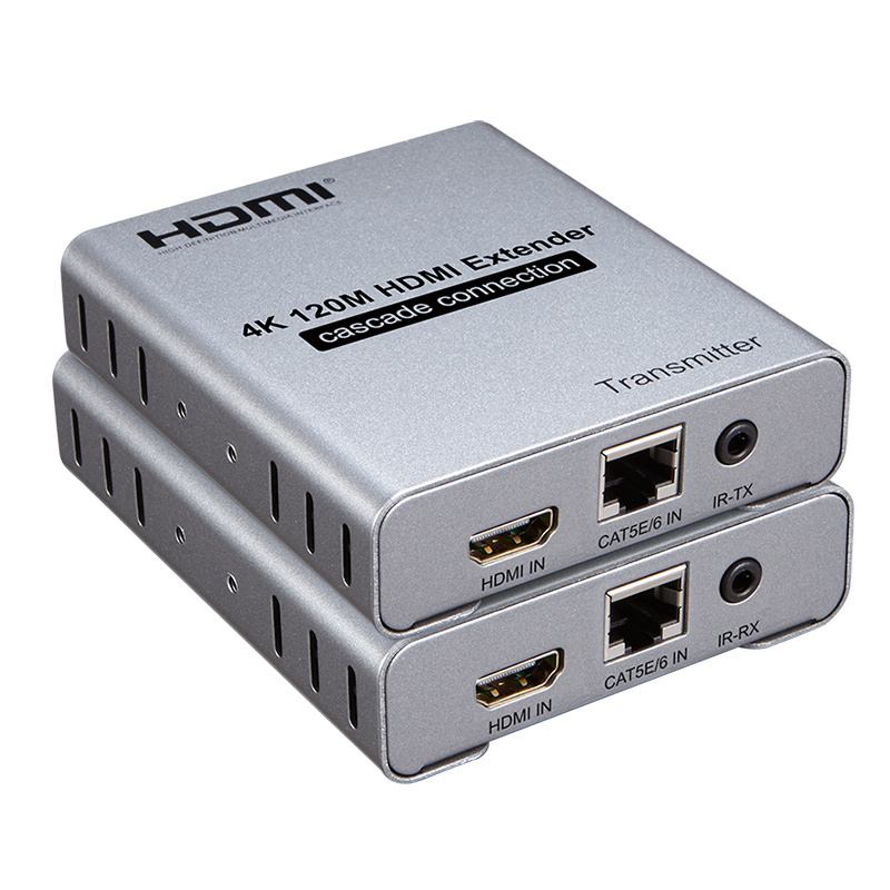 E1204K60: HDMI Splitter with 120M (1080P) HDMI Extender 4K 60Hz (60m) with IR Cascade Supported