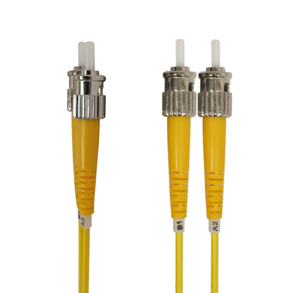 HF-FO-C-STST-2MM：1m(3ft) to 30m(100ft) singlemode duplex ST/ST 9 micron Fiber Cable - 2mm jacket OFNR