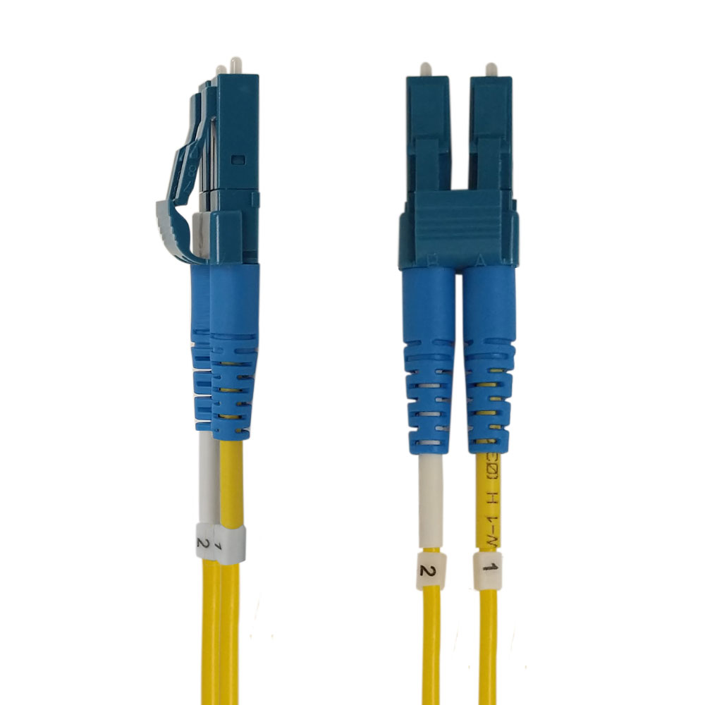 HF-FO-C-SD-16: 0.5m(1.5ft) to 50m(164ft) Singlemode Duplex 9 Micron Short Boot Fiber Cable - 1.6mm Jacket OFNP - Click Image to Close