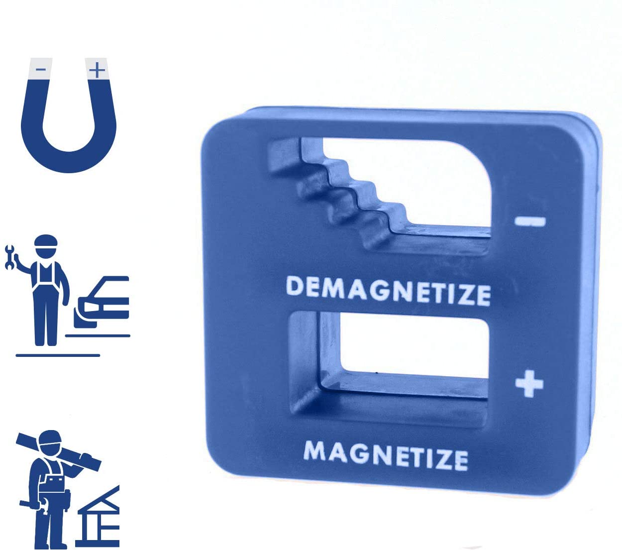 HD-SDMG: Precision Demagnetizer/ Magnetizer - For Screwdrivers, Screws, Drill, Drill Bits, Sockets, Nuts, Bolts, Nails And Construction Tools - Click Image to Close