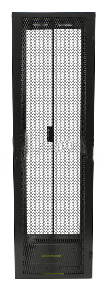 HF-AN2C-42: 42U Server Cabinet with Fan Tray, Black (78.6"H x 23.6"W x 43.4"D) - Click Image to Close