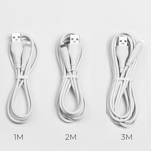 HF-BFLCA: 1-3m Charging data sync cable for Apple Lightning devices, anti-slip design w/Retail Package