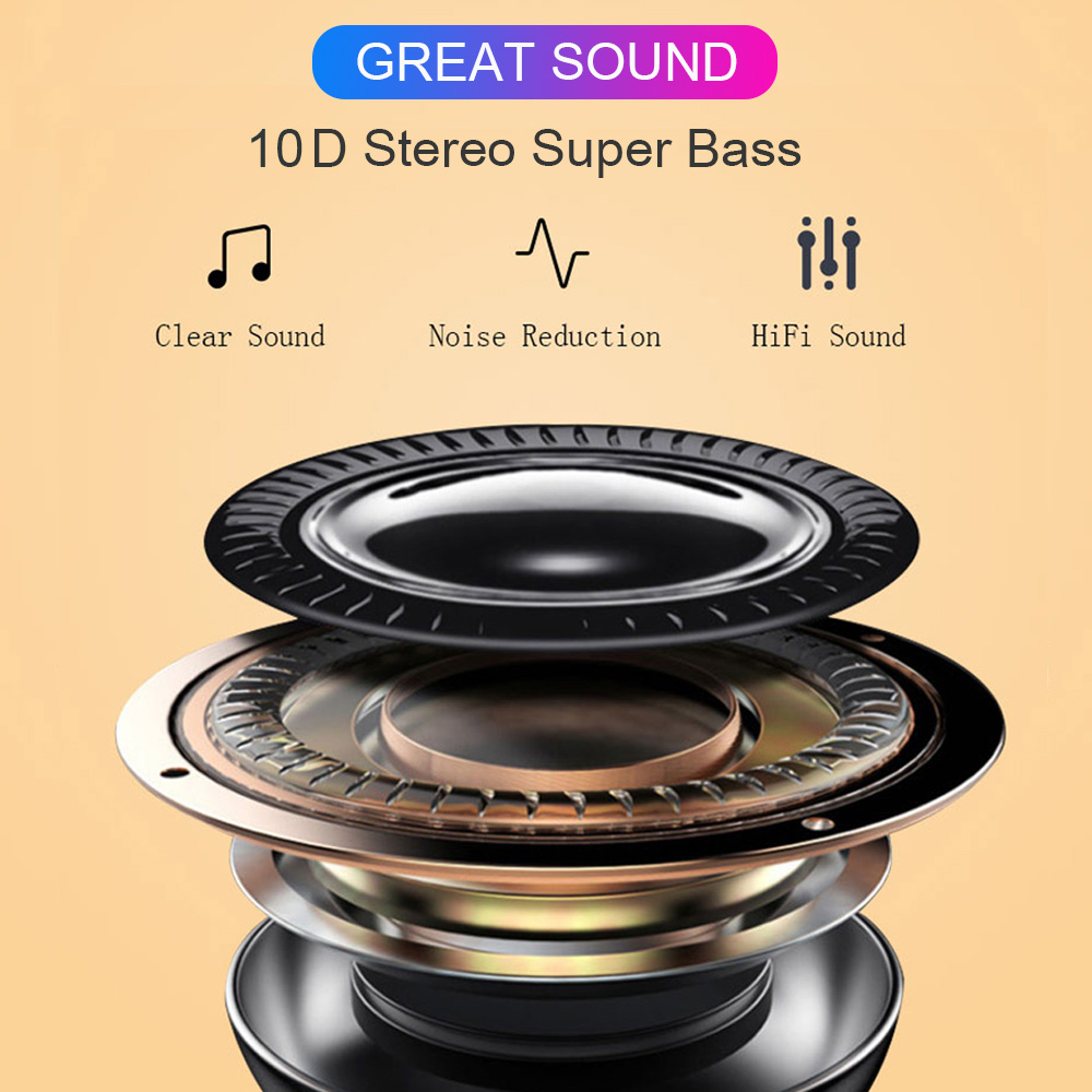 HF-BGHA69: TWS True Wireless Bluetooth 5.0 Gaming Earphones Games Headphones Hifi Stereo Audio Earbuds 10D Super Bass For Iphone Samsung - Click Image to Close