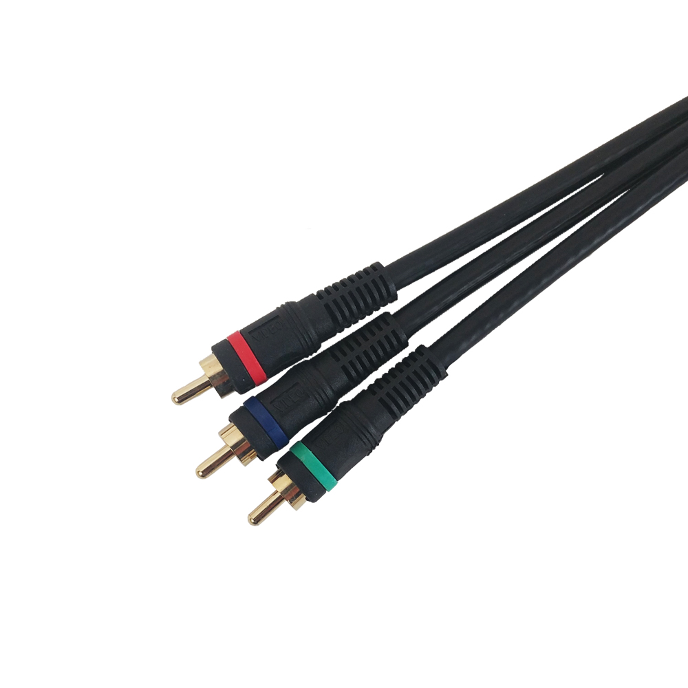 HF-C-COMP: 6 to 5t ft RGB Component Video Cable - (Red-Green-Blue) 3 RCA Cable - DIRECTV, Satellite Dish Comcast