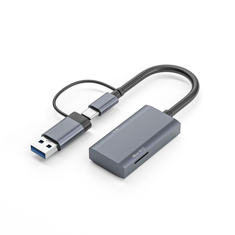 HF-CRU3TC: TYPE C& USB 3.0 Multifunction Cardreader 2-in-1 Cardreader
