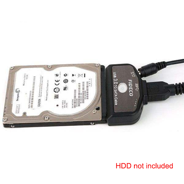 HF-FDU3ETHADD: USB 3.0 TO SATA 2.5/3.5 Inch HDD Hard Drive Dongle Adapter External HDD with power adapter Converter