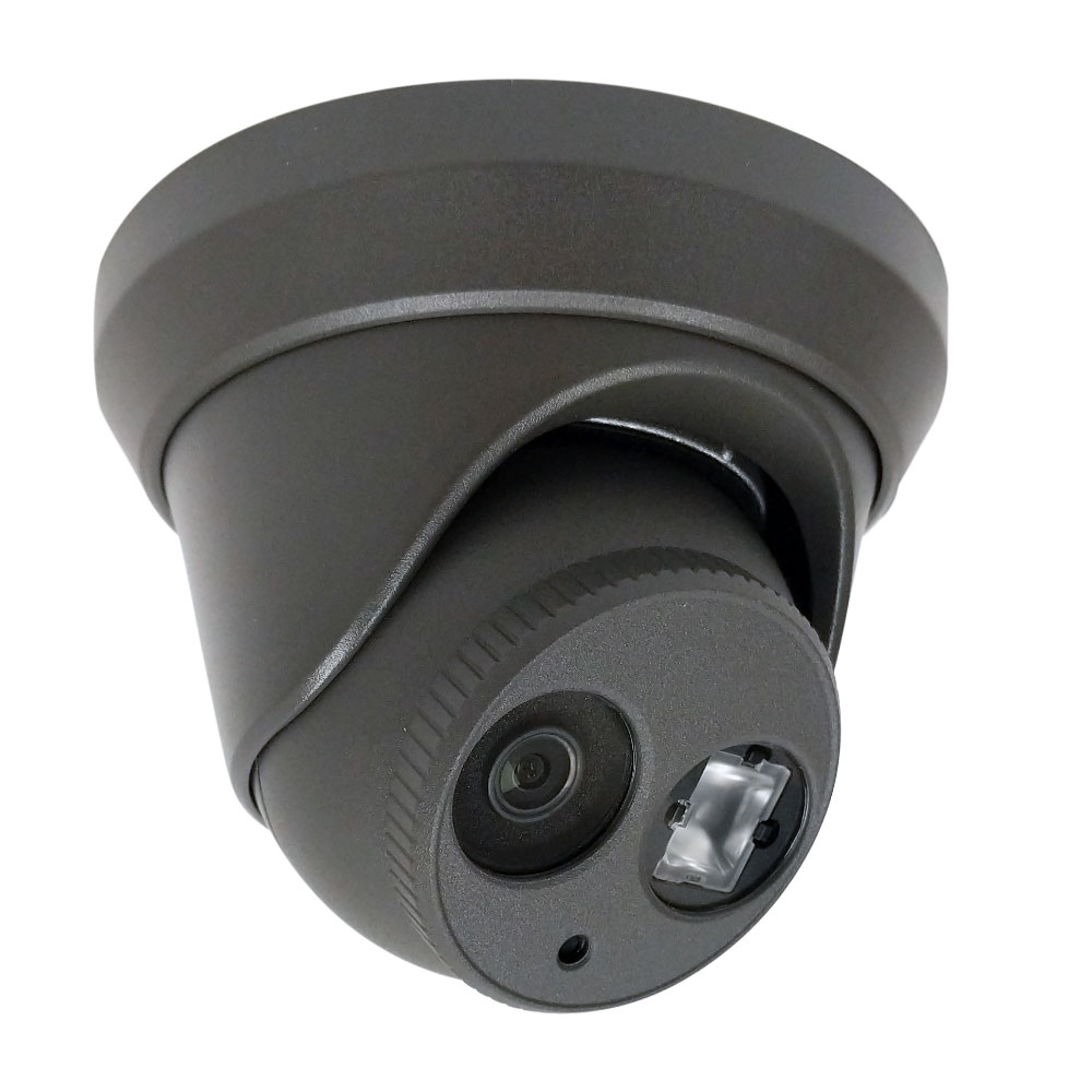 HF-GAC324F-FD4: 2MP Turret TVI, CVI, AHD, CVBS Camera - 2.8mm Fixed Lens - Smart IR with 40m Range - IP67 Rated - Grey