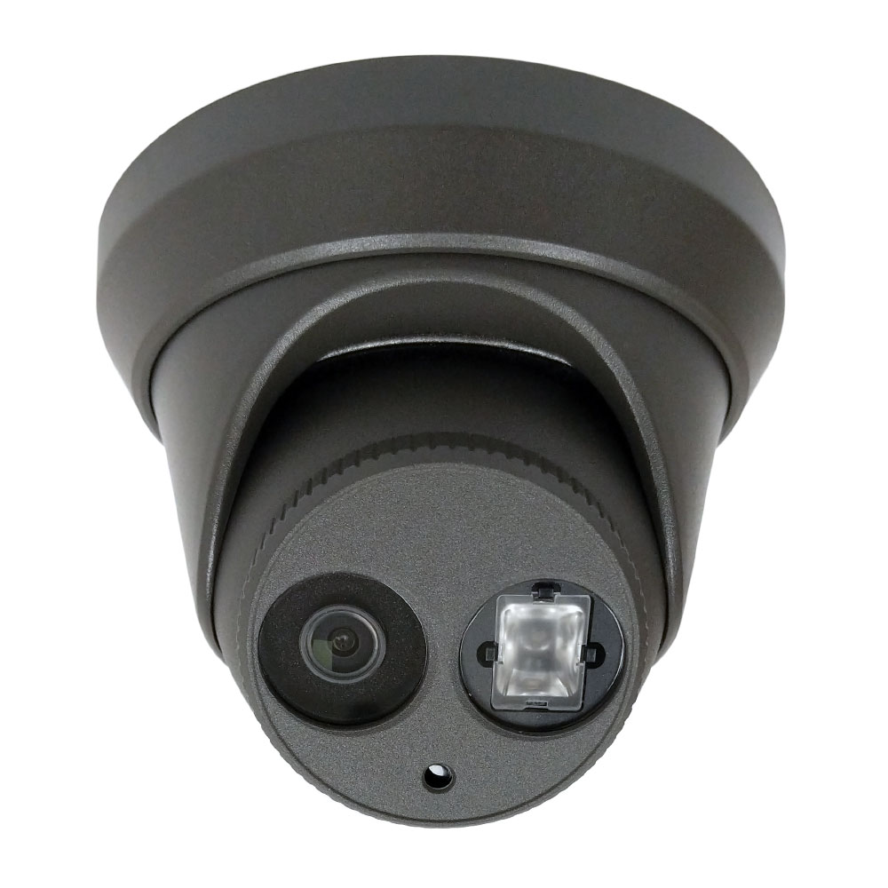 HF-GAC324F-FD4: 2MP Turret TVI, CVI, AHD, CVBS Camera - 2.8mm Fixed Lens - Smart IR with 40m Range - IP67 Rated - Grey