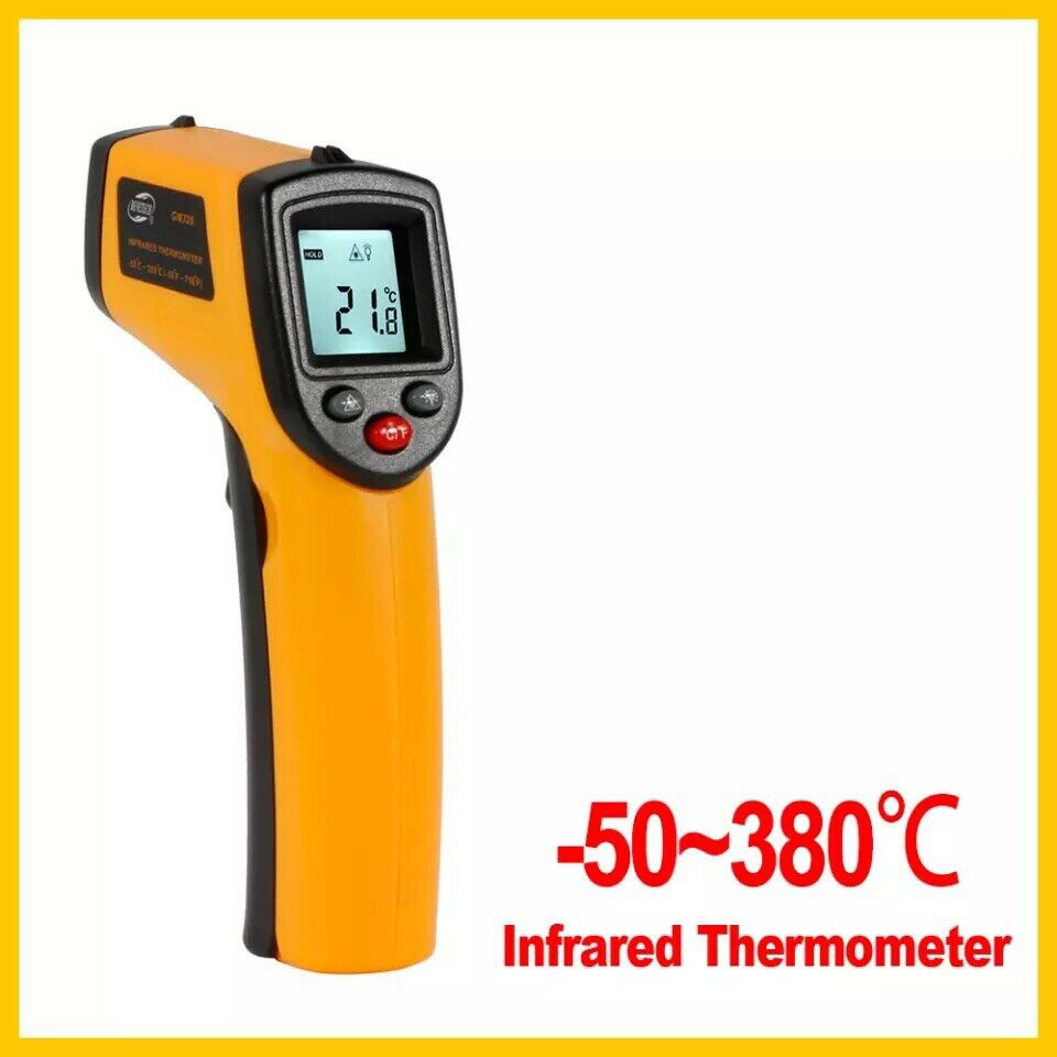 HF-ITHERM: Infrared Thermometer, Non-Contact Digital Laser Temperature Gun -58Â°F to 1022Â°F (-50Â°C to 550Â°C) with LCD Display (NOT for Human)