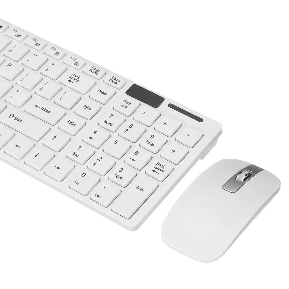 HF-KM06: 2.4G Wireless Ultrathin Technology Oiffce Keyboard and 1000DPI Wireless Mouse Combo for PC Laptop - White - Click Image to Close