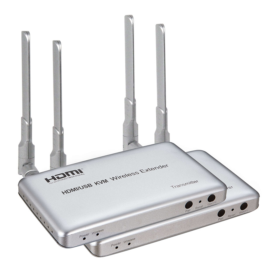 HF-KVM200W: Wireless 1080P 200 HDMI meter KVM extender