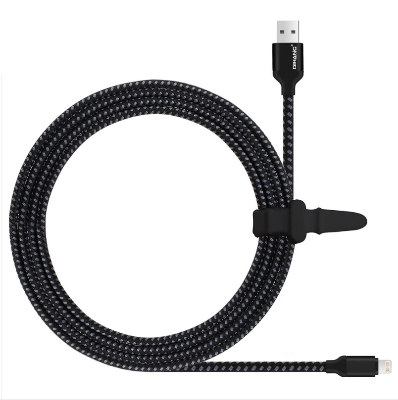 HF-LCB15: iPhone Lightning Data Charing Sync cable to USB Nylon Braided 1.5m/4.5ft Compatible With iPhone/iPad
