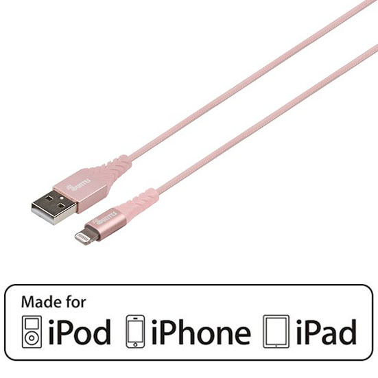 HF-LCMFI3: iPhone Charger PowerLine Lightning Cable (3ft), Apple MFi Certified High-Speed Charging Data Sync Cord for iPhone/iPad - Click Image to Close