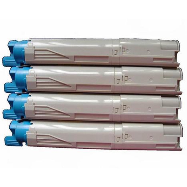 Okidata C3400N: 43459301-43459304 New Compatible 4 Color Toner Cartridges High Yield