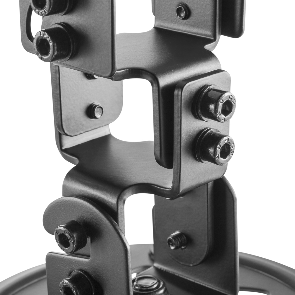 HF-PTM821: Adjustable Tilt & Rotate 4-Arm Projector Ceiling Mount Bracket (150mm) - Black