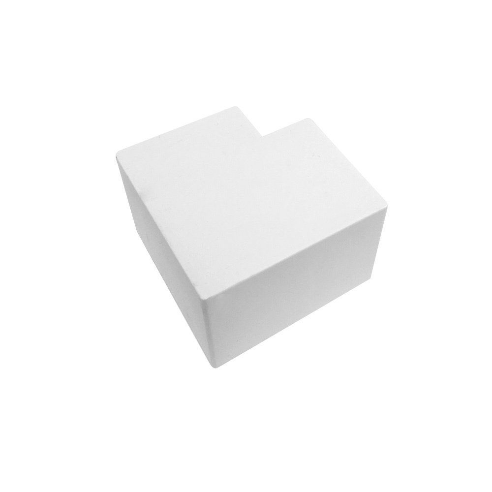 HF-RW-5050R-WH: Right Angle for 50mm x 50mm Raceway - White