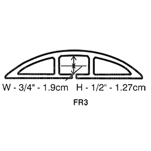 HF-RW-FT1: Perplas 6ft Floor Track/Ramp - Grey - Click Image to Close