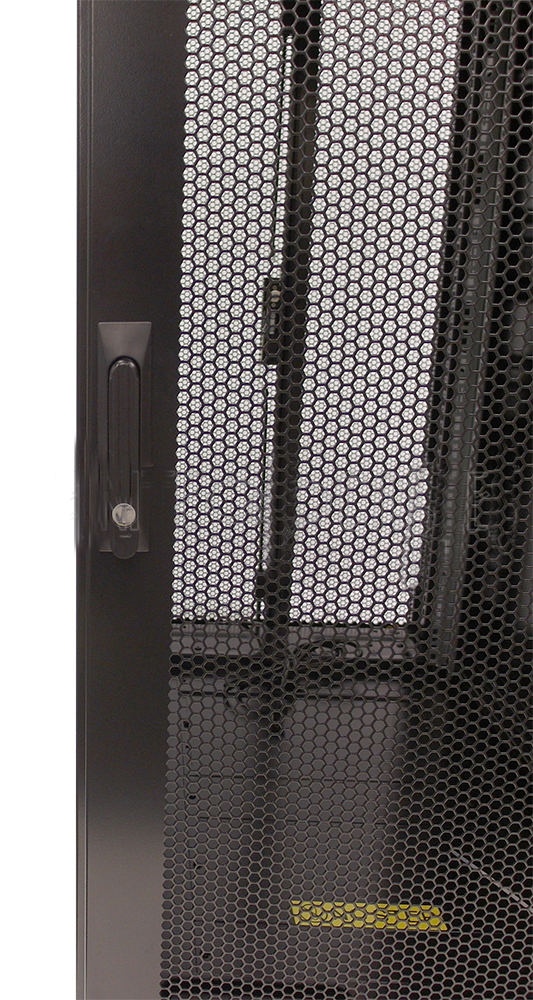 HF-SC24: 24U Server Cabinet with Fan Tray, Black (47.2"H x 23.6"W x 43.4"D) - Click Image to Close