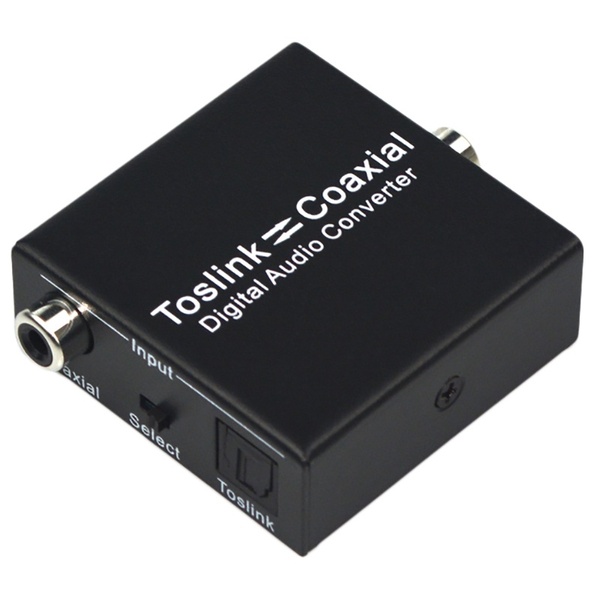HF-TCC01: Digital 2-Way Audio Converter Spdif Toslink To Coaxial Audio Or Coaxial Audio To Spdif Toslink Switch Digital Audio Bi-Direction