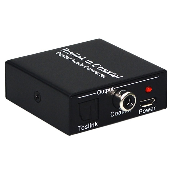 HF-TCC01: Digital 2-Way Audio Converter Spdif Toslink To Coaxial Audio Or Coaxial Audio To Spdif Toslink Switch Digital Audio Bi-Direction - Click Image to Close