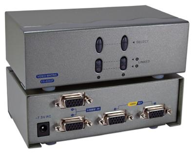 HF-VMS0202: 2x2 VGA Matrix Switch 2 Inputs and 2 Outputs